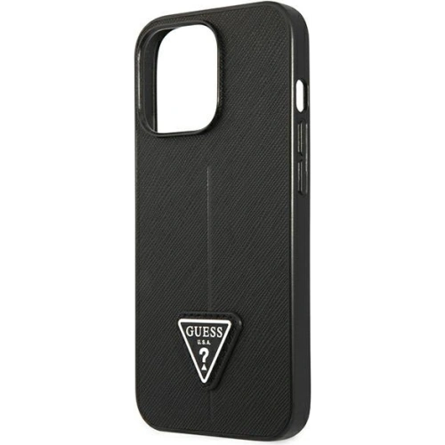 Kup Etui Guess GUHCP13XPSATLK pentru Apple iPhone 13 Pro Max negru/black hardcase Saffiano Triangle Logo - GUE1661BLK - {ean13} - Sklep Home Screen