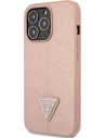 Kup Case Guess GUHCP13XPSATLP Apple iPhone 13 Pro Max rosa/pink Hardcase Saffiano Triangle Logo - GUE1662PNK - {ean13} - Sklep Home Screen