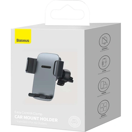 Buy Baseus Easy Control Pro car holder air vent (grey) - BSU3162GRY - {ean13} - Home Screen Store Europe