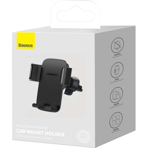 Buy Baseus Easy Control Pro car holder air vent (black) - BSU3163BLK - {ean13} - Home Screen Store Europe
