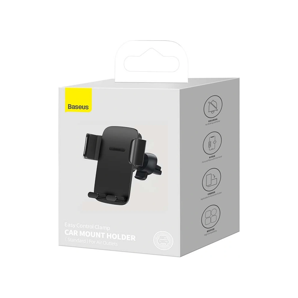 Uchwyt samochodowy Baseus Easy Control Pro do kratki (czarny)