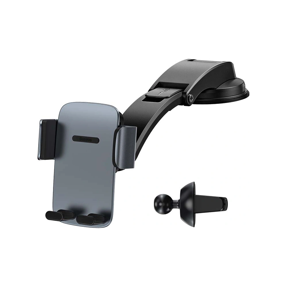 Uchwyt samochodowy Baseus Easy Control Pro do kratki / na kokpit (szary)