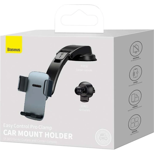 Kup Uchwytul auto Baseus Easy Control Pro pentru grilaj / pe bord (gri) - BSU3165GRY - {ean13} - Sklep Home Screen