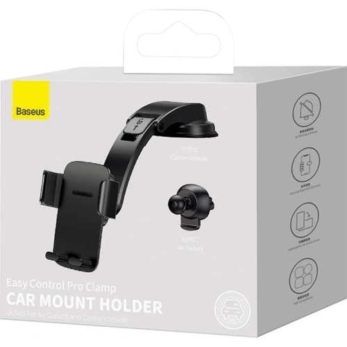 Kup Uchwyt auto Baseus Easy Control Pro pentru grilaj / pe bord (negru) - BSU3166BLK - {ean13} - Sklep Home Screen
