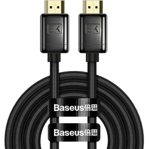 Kabel HDMI 2.1 Baseus High Definition Series, 8K 60Hz, 3D, HDR, 48Gbps, 2m (czarny)