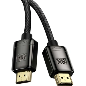 Kabel HDMI 2.1 Baseus High Definition Series, 8K 60Hz, 3D, HDR, 48Gbps, 1m (czarny)