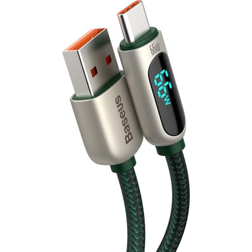 Kup USB-C zu USB-Kabel Baseus Display, 66W, 1m (grün) - BSU3175GRN - {ean13} - Sklep Home Screen