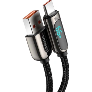 USB-C zu USB-Kabel Baseus Display, 66W, 2m (schwarz)