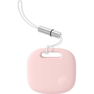 Lokalizátor Bluetooth Baseus T2 Pro s popruhem (růžový)