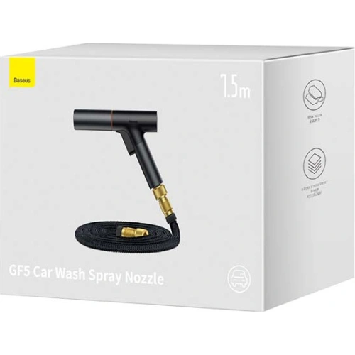 Buy Baseus GF5 Car Wash Spray Nozzle, 7.5m (black) - BSU3183BLK - {ean13} - Home Screen Store Europe