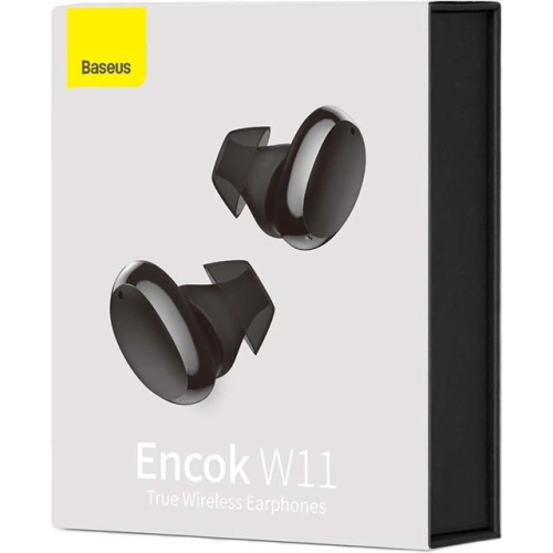 Buy Wireless earphones Baseus Encok W11 (black) - BSU3184BLK - {ean13} - Home Screen Store Europe