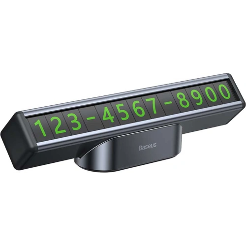 Buy Baseus Square Bar Temporary Parking Number Plate (Black) - BSU3186BLK - {ean13} - Home Screen Store Europe