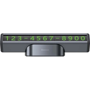 Baseus Square Bar Temporary Parking Number Plate (Black)