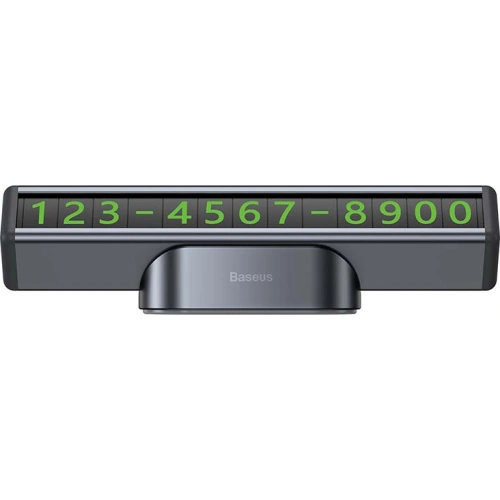 Buy Baseus Square Bar Temporary Parking Number Plate (Black) - BSU3186BLK - {ean13} - Home Screen Store Europe