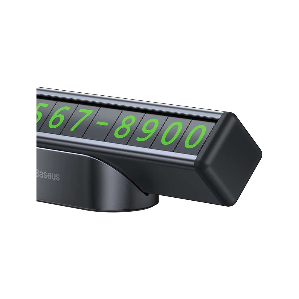Tabliczka parkingowa na numer telefonu Baseus (czarna)