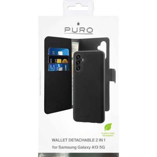 Kup Etui PURO Wallet Detachable 2w1 Samsung Galaxy A13 5G (černý) - PUR549BLK - {ean13} - Sklep Home Screen
