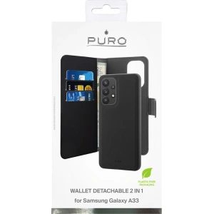 Etui PURO Wallet Detachable 2w1 Samsung Galaxy A33 5G (černý)