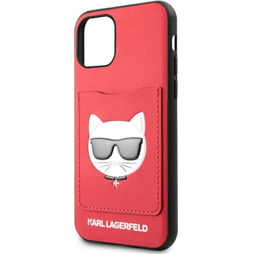 Kup Etui Karl Lagerfeld KLHCN61CSKCRE Apple iPhone 11 hardcase piros/red Choupette Head Cardslot - KLD885RED - {ean13} - Sklep Home Screen