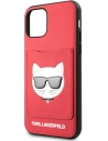 Kup Etui Karl Lagerfeld KLHCN61CSKCRE Apple iPhone 11 carcasă tare roșie/red Choupette Head Cardslot - KLD885RED - {ean13} - Sklep Home Screen