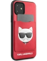 Kup Etui Karl Lagerfeld KLHCN61CSKCRE Apple iPhone 11 hardcase piros/red Choupette Head Cardslot - KLD885RED - {ean13} - Sklep Home Screen