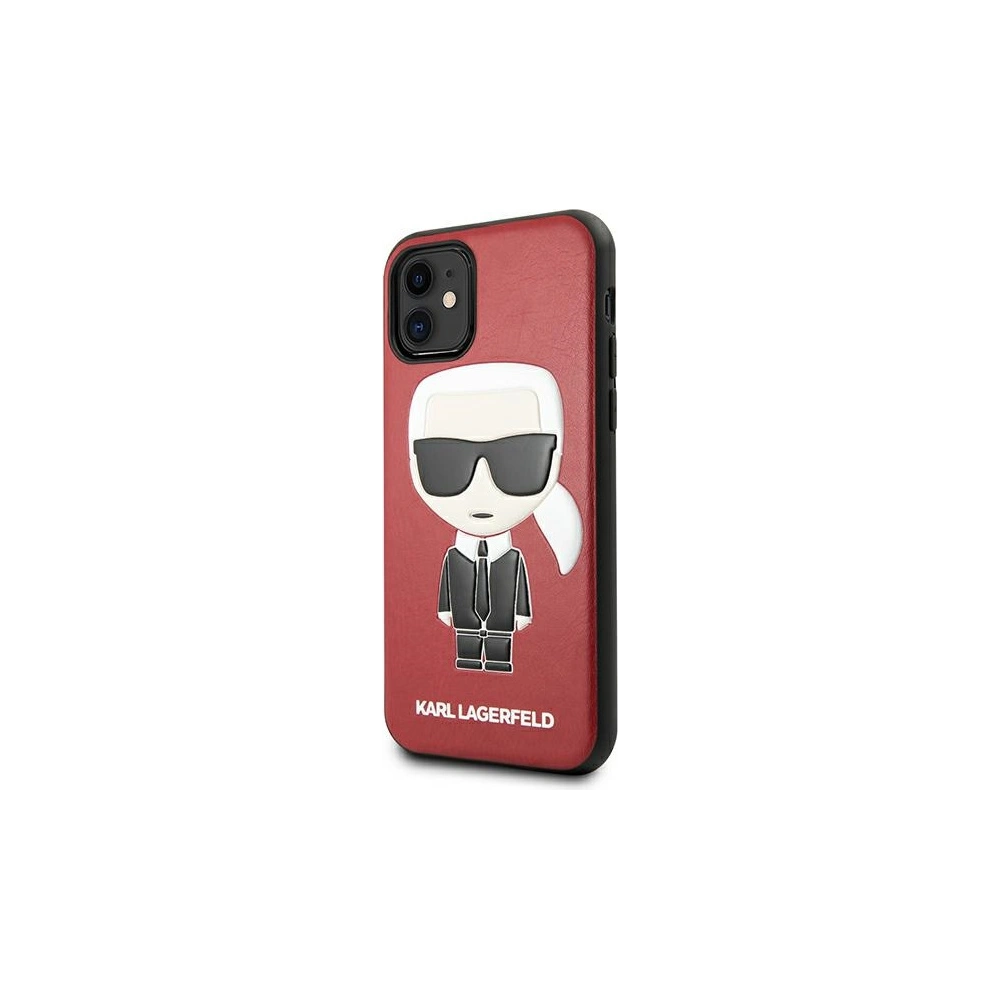 Etui Karl Lagerfeld KLHCN61IKPURE Apple iPhone 11 hardcase czerwony/red Ikonic Karl Fullbody