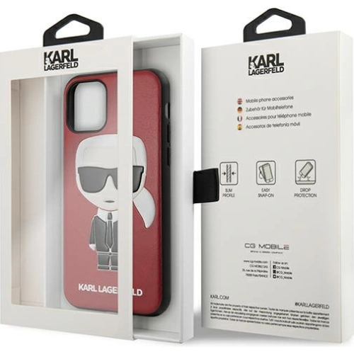 Kup Etui Karl Lagerfeld KLHCN61IKPURE Apple iPhone 11 hardcase czerwony/red Ikonic Karl Fullbody - KLD886RED - {ean13} - Sklep Home Screen