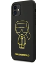 Kup Etui Karl Lagerfeld KLHCN61SILFLYBK Apple iPhone 11 Silicon Ikonik Yellow Outline negru/black - KLD887BLK - {ean13} - Sklep Home Screen