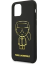 Kup Etui Karl Lagerfeld KLHCN61SILFLYBK Apple iPhone 11 Silicone Ikonik Yellow Outline černý/black - KLD887BLK - {ean13} - Sklep Home Screen