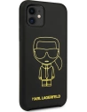 Kup Etui Karl Lagerfeld KLHCN61SILFLYBK Apple iPhone 11 Silicon Ikonik Yellow Outline negru/black - KLD887BLK - {ean13} - Sklep Home Screen