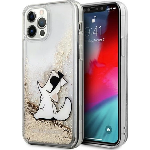 Kup Etui Karl Lagerfeld KLHCP12LGCFD Apple iPhone 12 Pro Max arany/hardcase Liquid Glitter Choupette Fun - KLD888GLD - {ean13} - Sklep Home Screen
