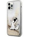 Kup Etui Karl Lagerfeld KLHCP12LGCFD Apple iPhone 12 Pro Max arany/hardcase Liquid Glitter Choupette Fun - KLD888GLD - {ean13} - Sklep Home Screen