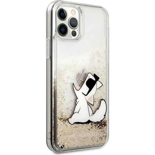 Kup Etui Karl Lagerfeld KLHCP12LGCFD Apple iPhone 12 Pro Max arany/hardcase Liquid Glitter Choupette Fun - KLD888GLD - {ean13} - Sklep Home Screen