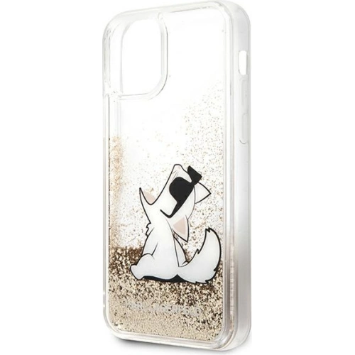 Kup Etui Karl Lagerfeld KLHCP12LGCFD Apple iPhone 12 Pro Max arany/hardcase Liquid Glitter Choupette Fun - KLD888GLD - {ean13} - Sklep Home Screen