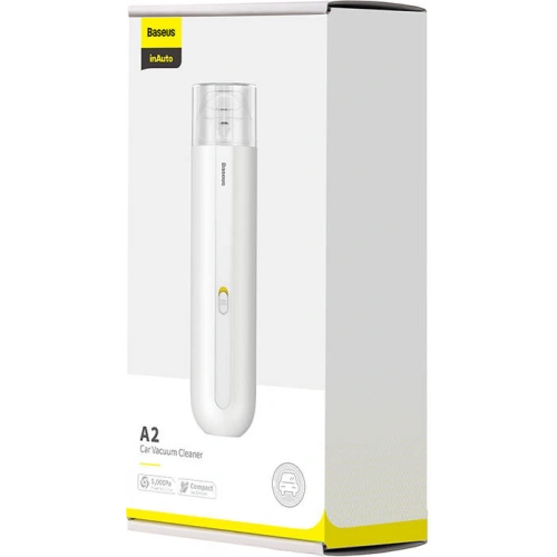 Buy Baseus A2 Cordless Car Vacuum Cleaner 5,000Pa (white) - BSU3189WHT - {ean13} - Home Screen Store Europe