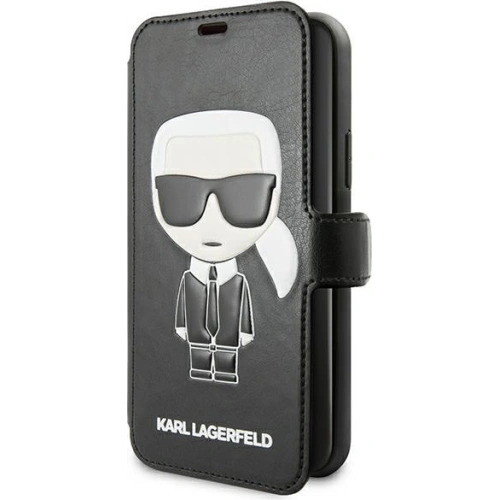 Kup Etui Karl Lagerfeld KLFLBKSN65FIKPUBK Apple iPhone 11 Pro Max negru/black book Full Body - KLD889BLK - {ean13} - Sklep Home Screen