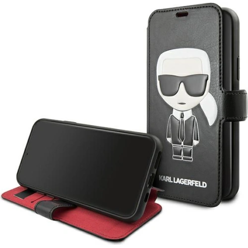 Kup Etui Karl Lagerfeld KLFLBKSN65FIKPUBK Apple iPhone 11 Pro Max černá/black book Full Body - KLD889BLK - {ean13} - Sklep Home Screen