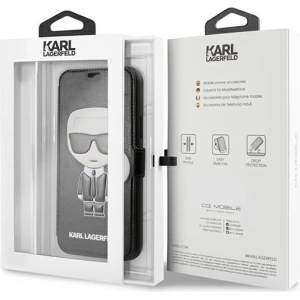 Kup Etui Karl Lagerfeld KLFLBKSN65FIKPUBK Apple iPhone 11 Pro Max negru/black book Full Body - KLD889BLK - {ean13} - Sklep Home Screen