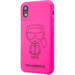 Kup Etui Karl Lagerfeld KLHCI61SILFLPI Apple iPhone XR różowy/pink Silicone Ikonik Neon Outline - KLD890PNK - {ean13} - Sklep Home Screen