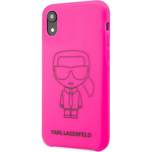 Kup Etui Karl Lagerfeld KLHCI61SILFLPI Apple iPhone XR roz/pink Silicon Ikonik Neon Outline - KLD890PNK - {ean13} - Sklep Home Screen