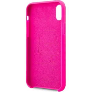 Kup Etui Karl Lagerfeld KLHCI61SILFLPI Apple iPhone XR różowy/pink Silicone Ikonik Neon Outline - KLD890PNK - {ean13} - Sklep Home Screen