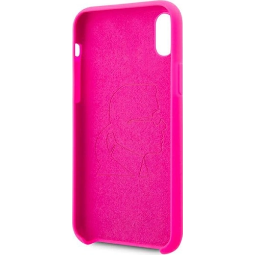 Kup Etui Karl Lagerfeld KLHCI61SILFLPI Apple iPhone XR różowy/pink Silicone Ikonik Neon Outline - KLD890PNK - {ean13} - Sklep Home Screen