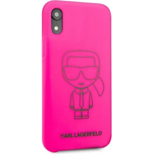 Kup Etui Karl Lagerfeld KLHCI61SILFLPI Apple iPhone XR różowy/pink Silicone Ikonik Neon Outline - KLD890PNK - {ean13} - Sklep Home Screen
