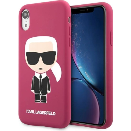 Kup Case Karl Lagerfeld KLHCI61SLFKFU Apple iPhone XR fuchsia/hardcase Silicone Ikonik - KLD891FHS - {ean13} - Sklep Home Screen
