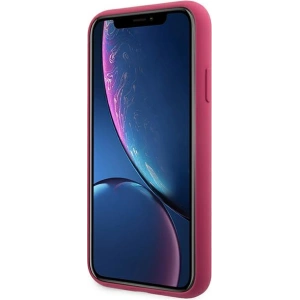 Karl Lagerfeld KLHCI61SLFKFU Apple iPhone XR fushia hardcase Silicone Ikonik