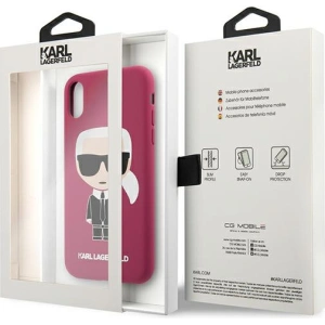 Kup Etui Karl Lagerfeld KLHCI61SLFKFU Apple iPhone XR fuksja/fushia hardcase Silicone Ikonik - KLD891FHS - {ean13} - Sklep Home Screen