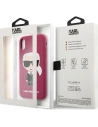 Kup Case Karl Lagerfeld KLHCI61SLFKFU Apple iPhone XR fuchsia/hardcase Silicone Ikonik - KLD891FHS - {ean13} - Sklep Home Screen