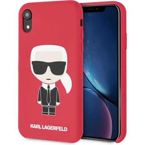 Kup Etui Karl Lagerfeld KLHCI61SLFKRE Apple iPhone XR piros/red hardcase Silicone Iconic - KLD892RED - {ean13} - Sklep Home Screen