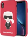 Case Karl Lagerfeld KLHCI61SLFKRE Apple iPhone XR rot hardcase Silicone Iconic