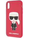 Kup Etui Karl Lagerfeld KLHCI61SLFKRE Apple iPhone XR czerwony/red hardcase Silicone Iconic - KLD892RED - {ean13} - Sklep Home Screen