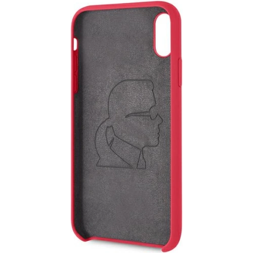 Kup Etui Karl Lagerfeld KLHCI61SLFKRE Apple iPhone XR roșu/red hardcase Silicone Iconic - KLD892RED - {ean13} - Sklep Home Screen